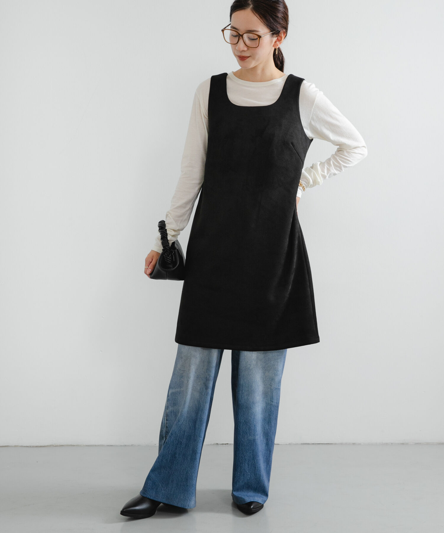 URBAN RESEARCH「スウェードライクミニワンピース」|ワンピース|