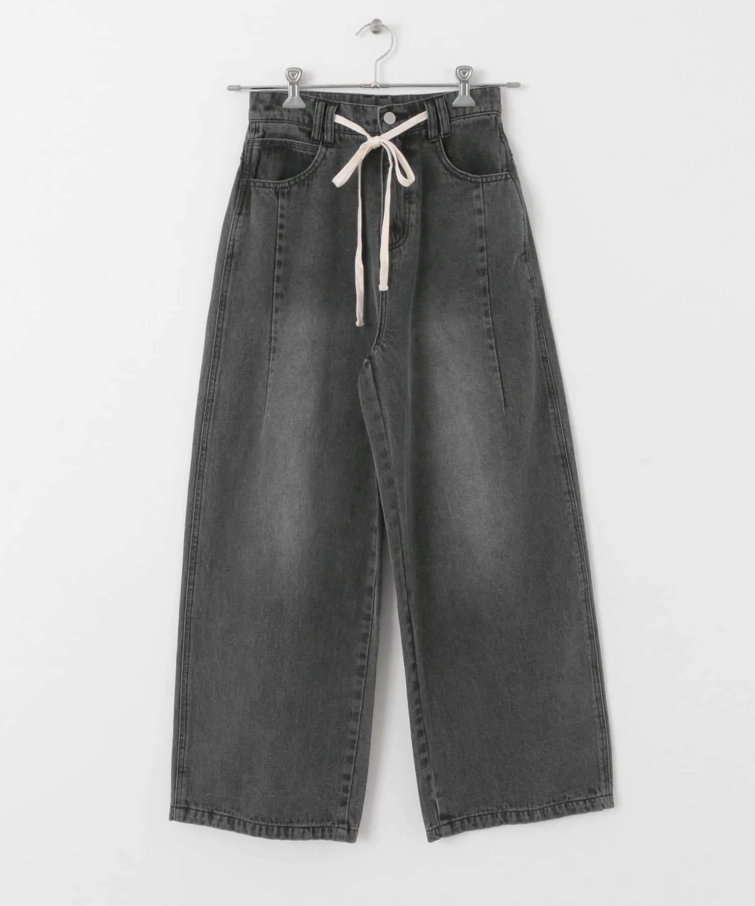  「『2サイズ展開』ドローストリングデニム」|デニム|