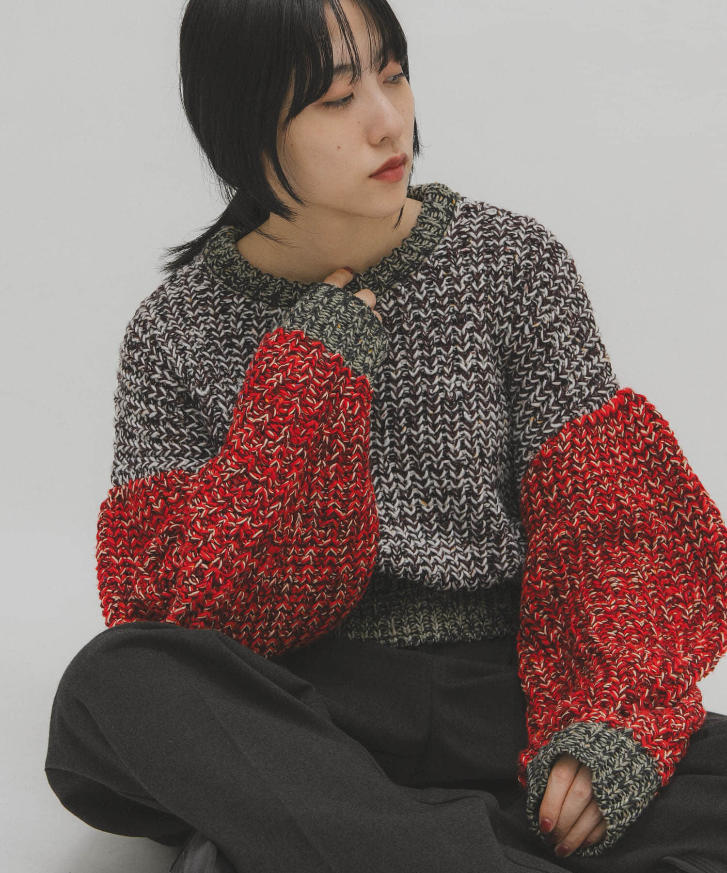  「マルチカラーサイクルニット」|ニット・セーター|