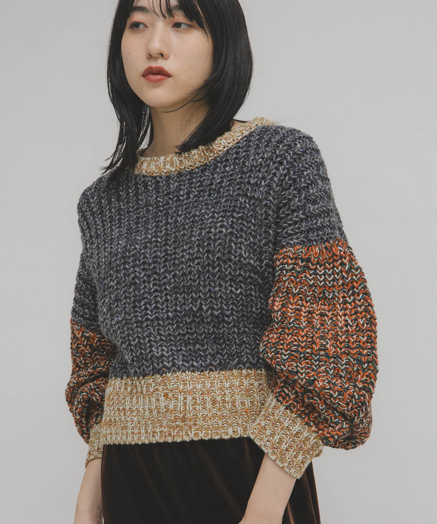  「マルチカラーサイクルニット」|ニット・セーター|