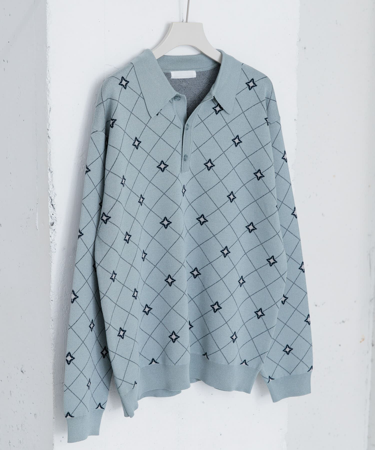 SENSE OF PLACE by URBAN RESEARCH「フラワージャガードニットポロ」|ニット・セーター|