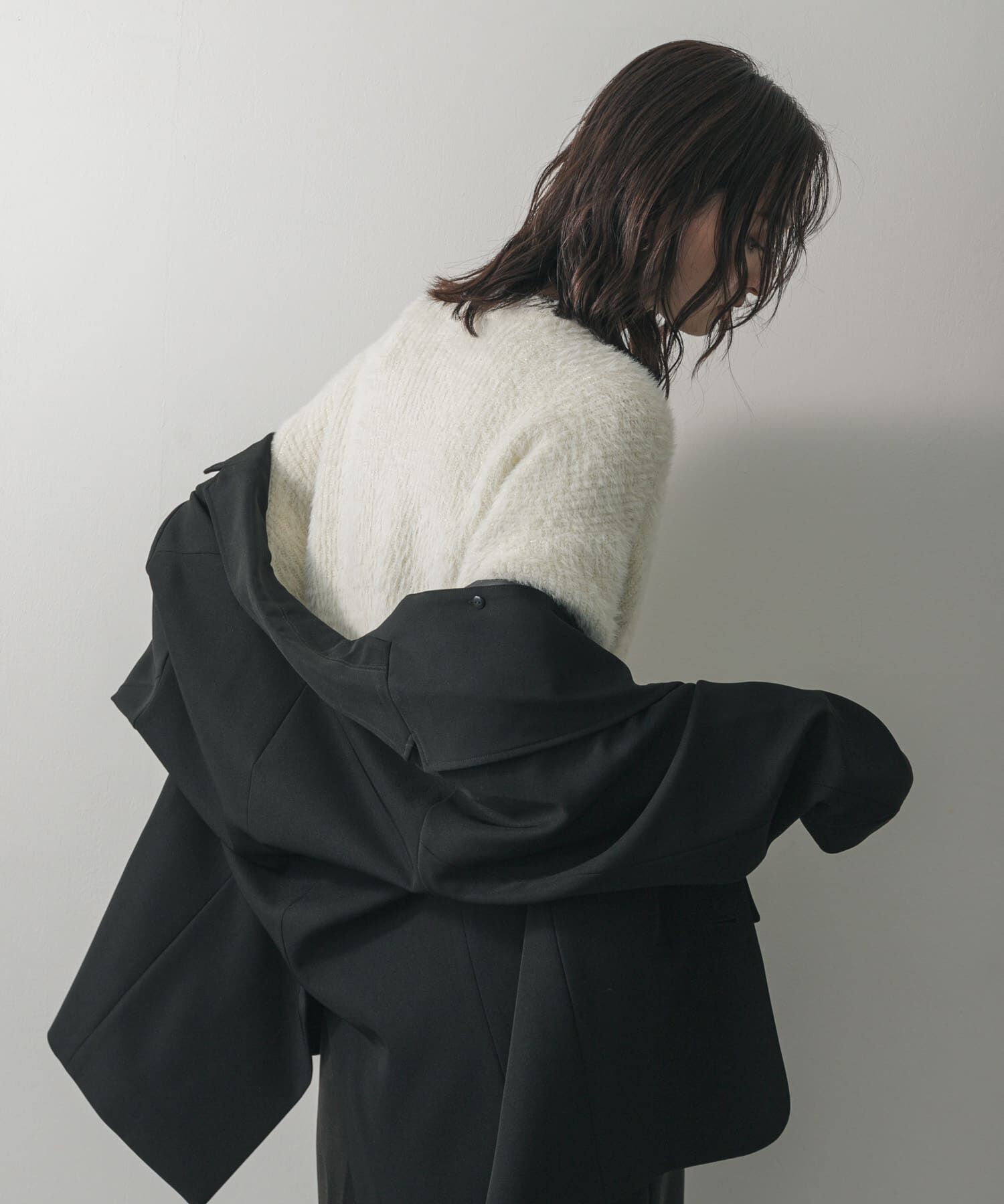 SENSE OF PLACE by URBAN RESEARCH「『一部WEB限定カラー』ラメシャギークロップドカーディガン」|カーディガン|