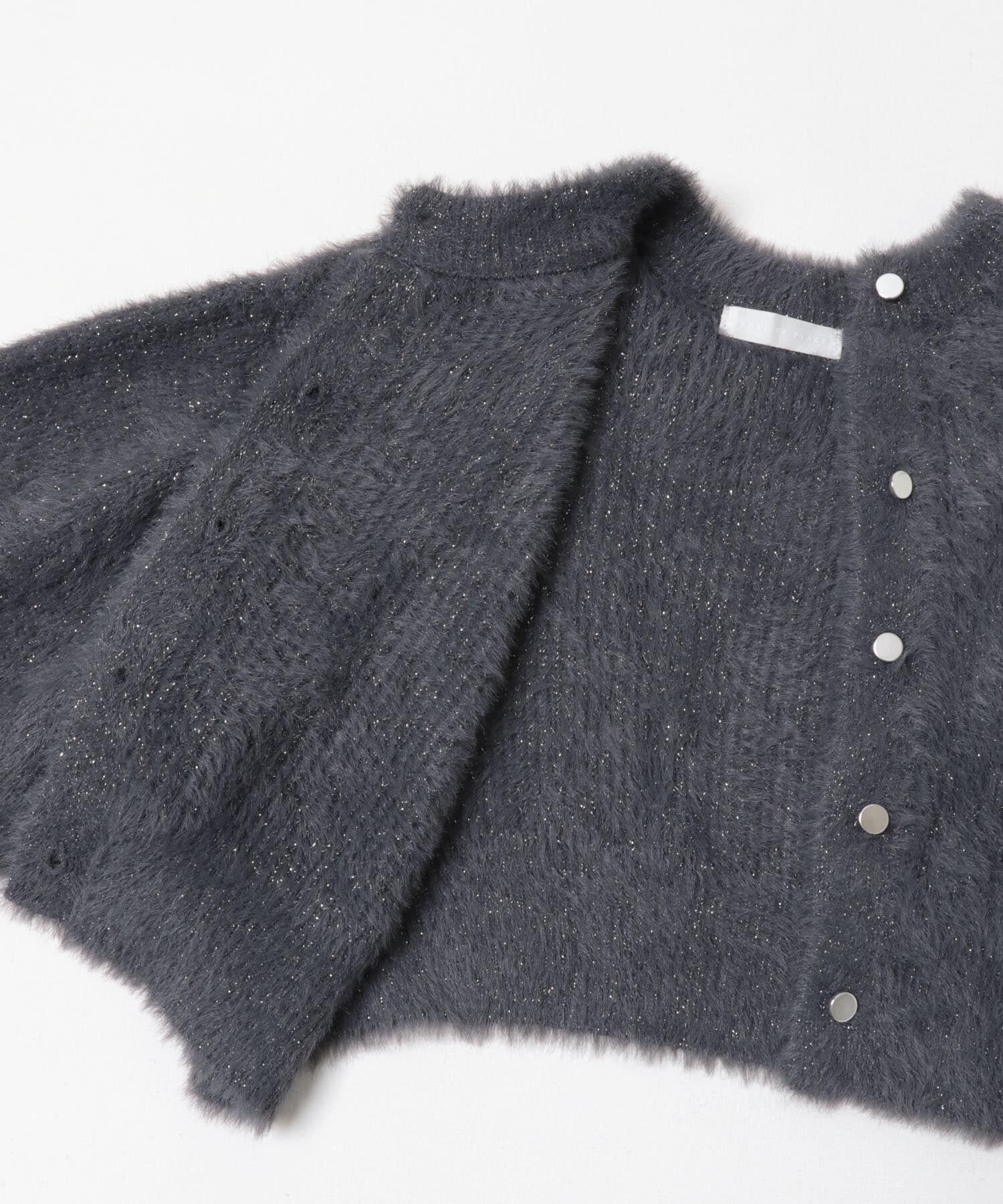 SENSE OF PLACE by URBAN RESEARCH「『一部WEB限定カラー』ラメシャギークロップドカーディガン」|カーディガン|