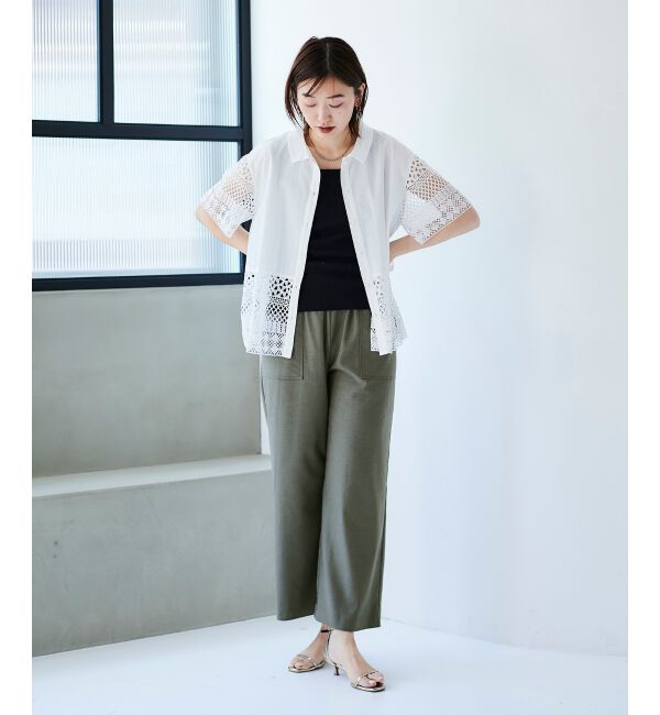 le.coeur blanc「スクエアニットタンク」|ニット・セーター|