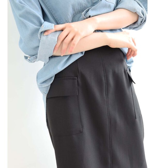 le.coeur blanc「ドライストレッチカーゴスカート」|スカート|