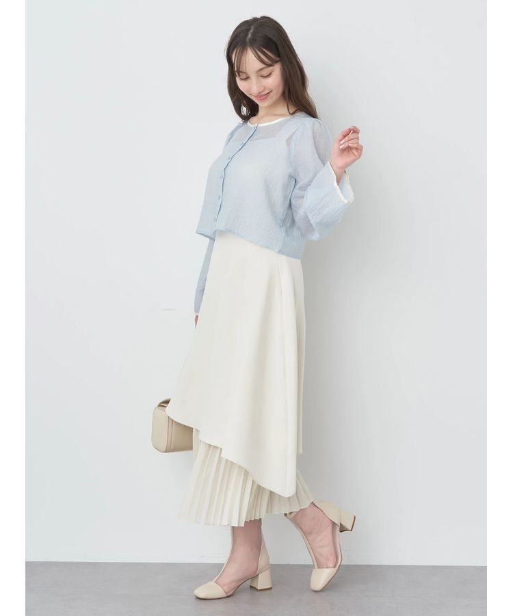 earth music&ecology「プリーツドッキングスカート」|スカート|