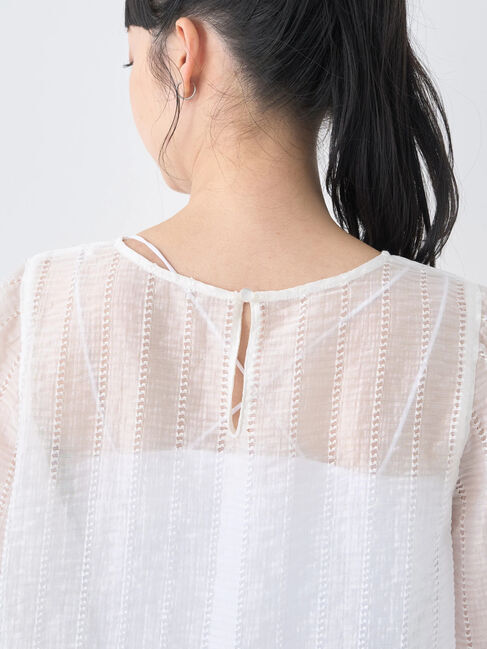 earth music&ecology「キャンディースリーブシアーブラウス」|シャツ・ブラウス|