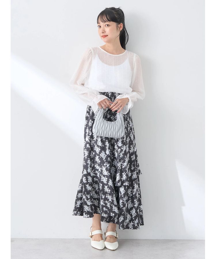 earth music&ecology「キャンディースリーブシアーブラウス」|シャツ・ブラウス|