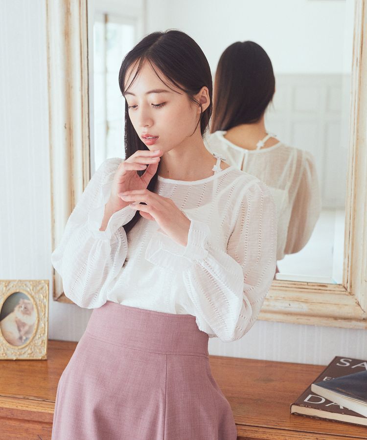 earth music&ecology「キャンディースリーブシアーブラウス」|シャツ・ブラウス|
