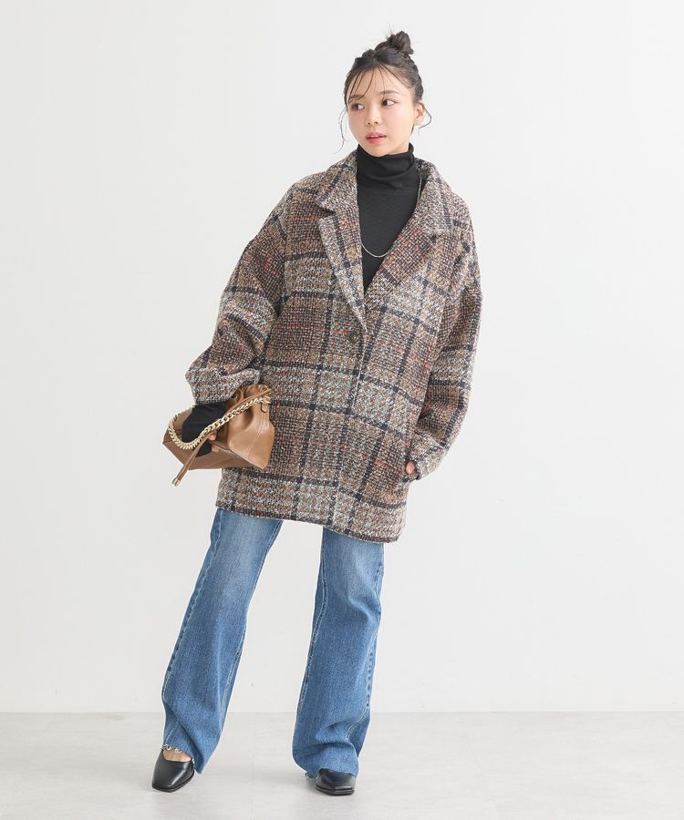 earth music&ecology「リブタートルネックプルオーバー」|Tシャツ・カットソー|