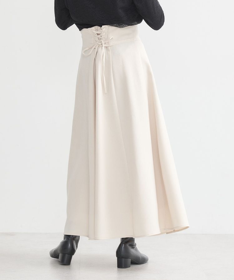 earth music&ecology「バックレースアップスカート」|フレア|