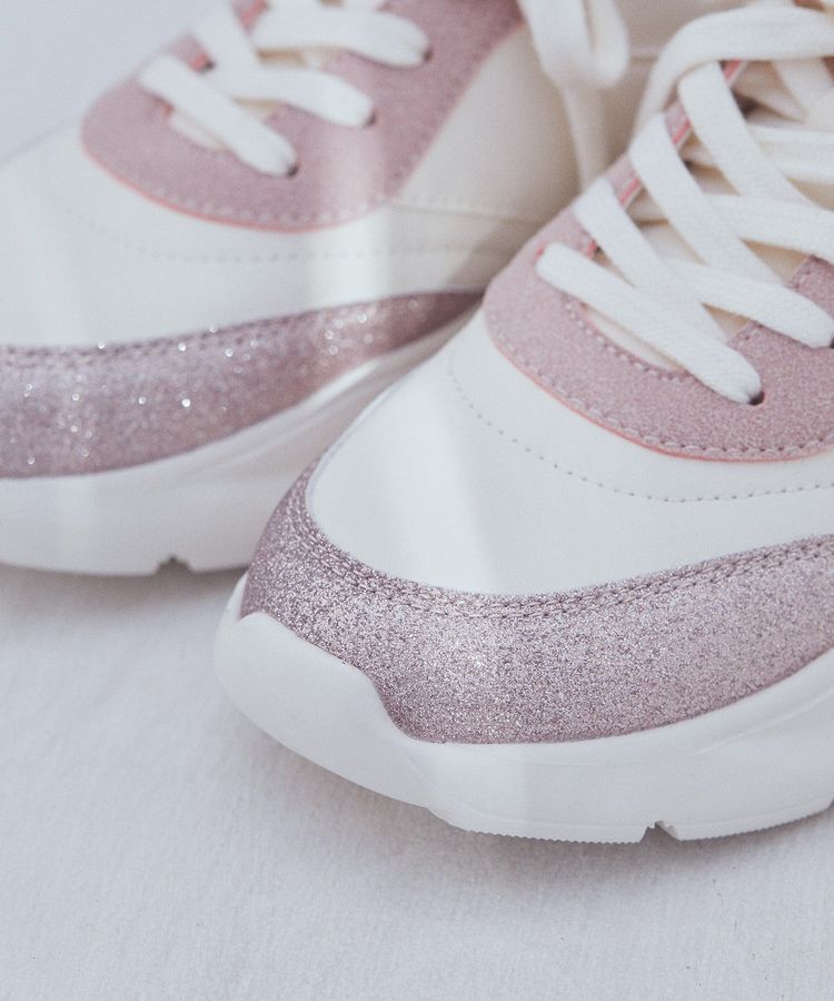 earth music&ecology「ORiental TRaffic グリッタースニーカー」|スニーカー|