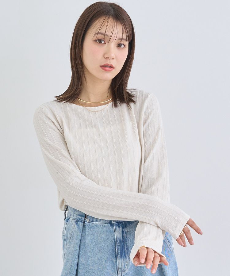 earth music&ecology「ぽこぽこプルオーバー」|Tシャツ・カットソー|Ivory