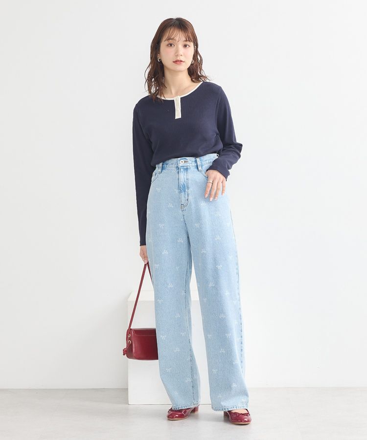 earth music&ecology「2WAY釦リブプルオーバー」|Tシャツ・カットソー|