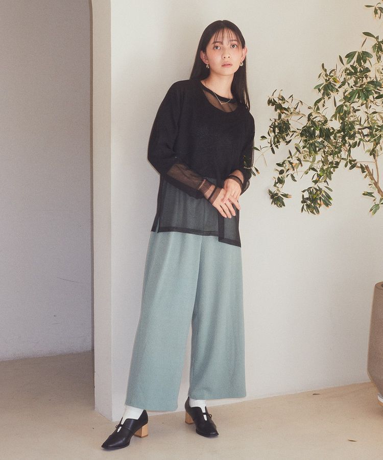 earth music&ecology「シアーレイヤードパンツ」|その他|