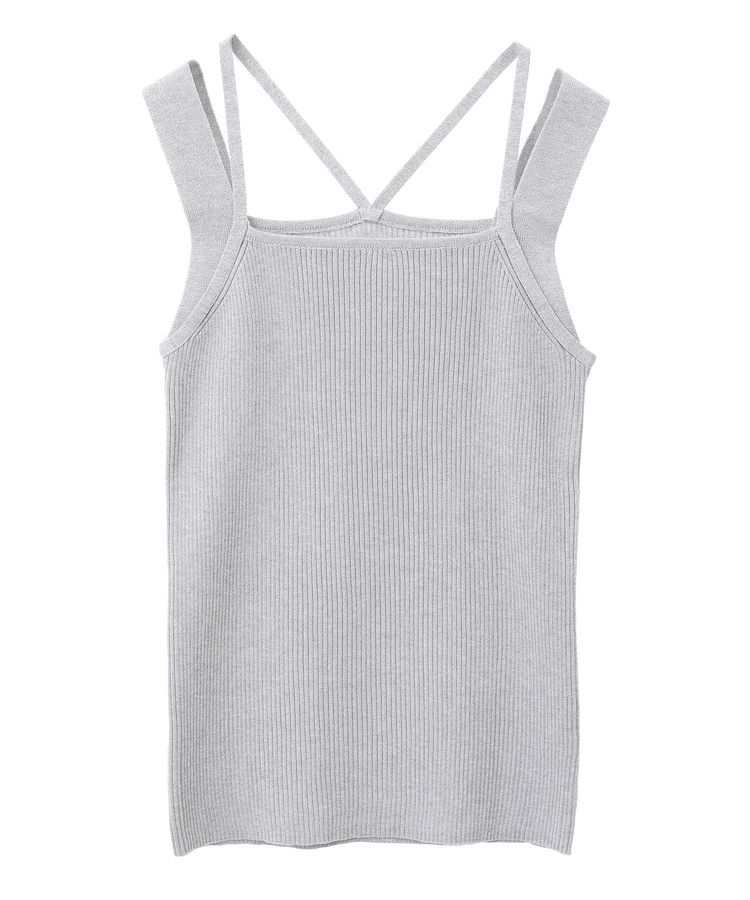 earth music&ecology「レイヤードニットタンクトップ」|キャミソール|