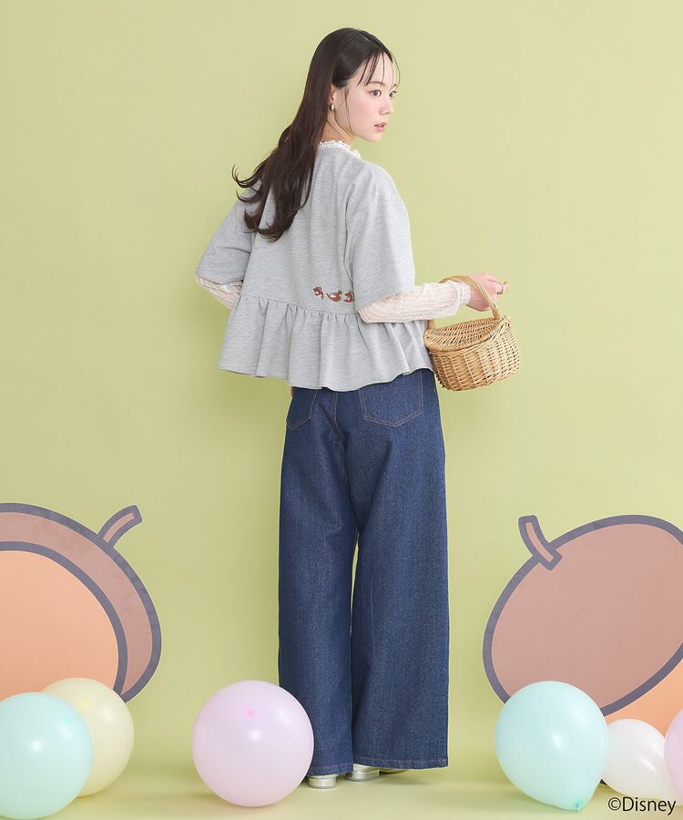 earth music&ecology「チップ&デール/フリル裏毛プルオーバー」|Tシャツ・カットソー|