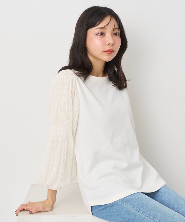 earth music&ecology「マジョリカプリーツプルオーバー」|Tシャツ・カットソー|