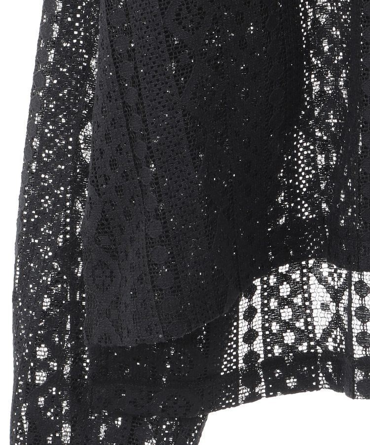 earth music&ecology「スパンコールレースショートシャツ」|シャツ・ブラウス|