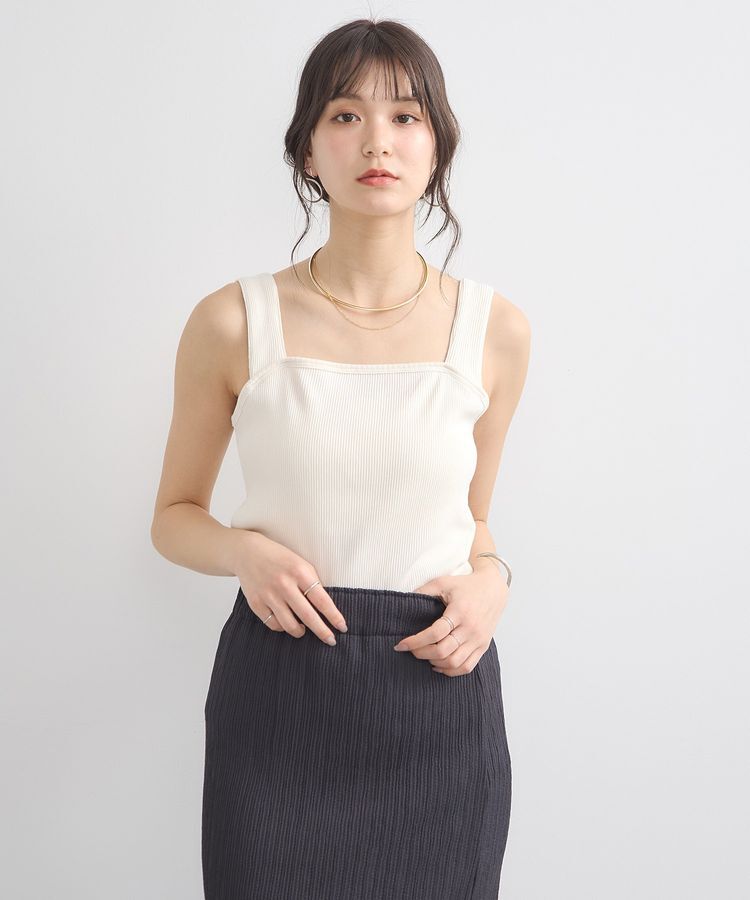 earth music&ecology「ワイドストラップキャミソール」|キャミソール|