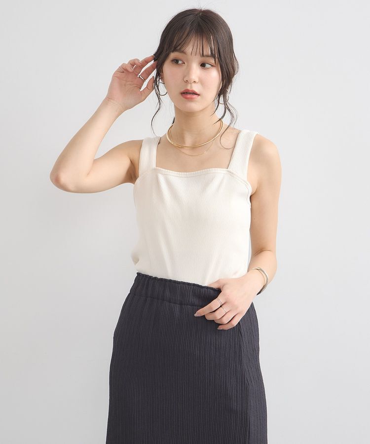 earth music&ecology「ワイドストラップキャミソール」|キャミソール|