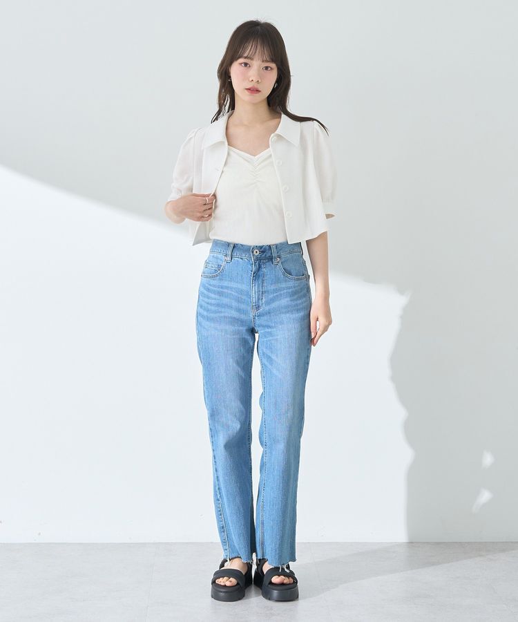 earth music&ecology「サマーツイードシャツジャケット」|シャツ・ブラウス|