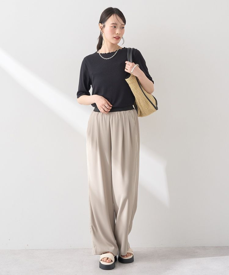 earth music&ecology「リブメローショートスリーブプルオーバー」|Tシャツ・カットソー|