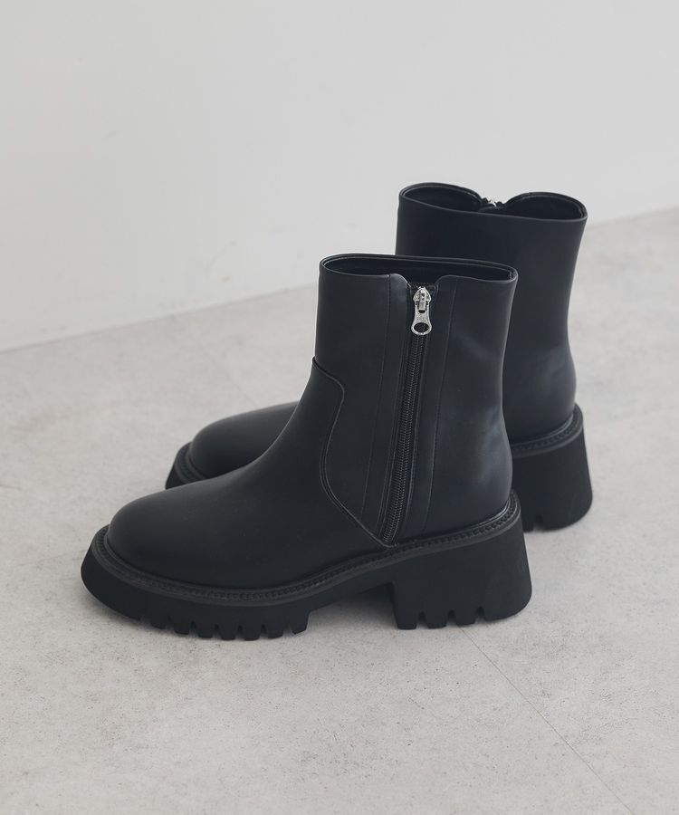 earth music&ecology「ORiental TRaffic サイドジップブーツ」|ショートブーツ|