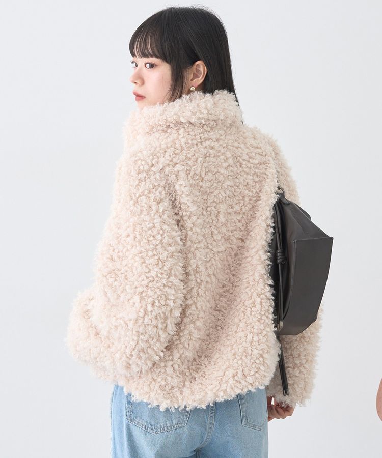 earth music&ecology「プードルファーショートブルゾン」|ブルゾン・スタジャン|