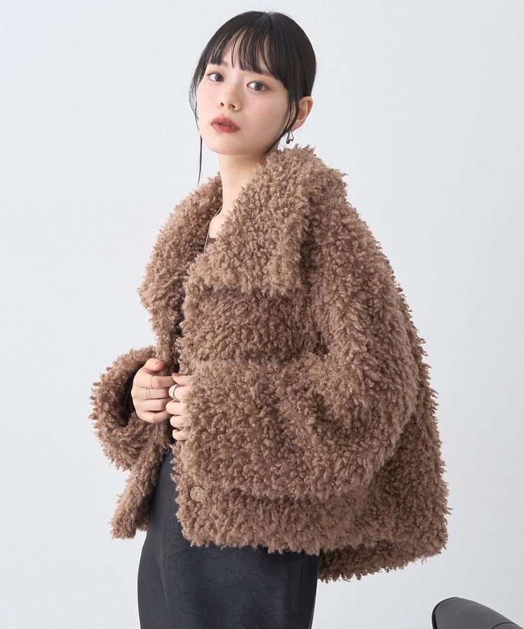 earth music&ecology「プードルファーショートブルゾン」|ブルゾン・スタジャン|