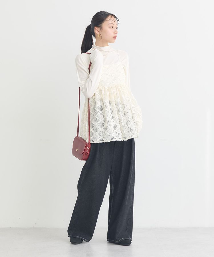 earth music&ecology「あったかフェミニンインナー(シアーハイネック)」|Tシャツ・カットソー|