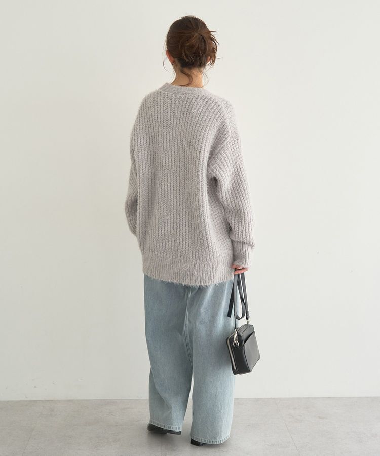 earth music&ecology「カラーミックスシャギーカーディガン」|カーディガン|