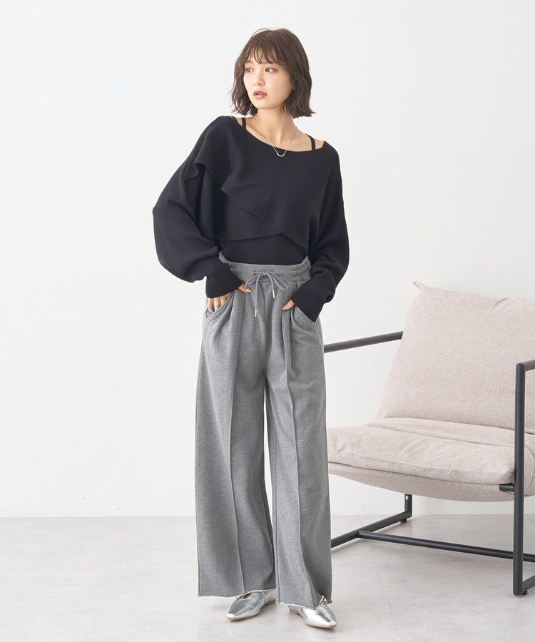 earth music&ecology「SET2点クロスニット+キャミソール」|ニット・セーター|