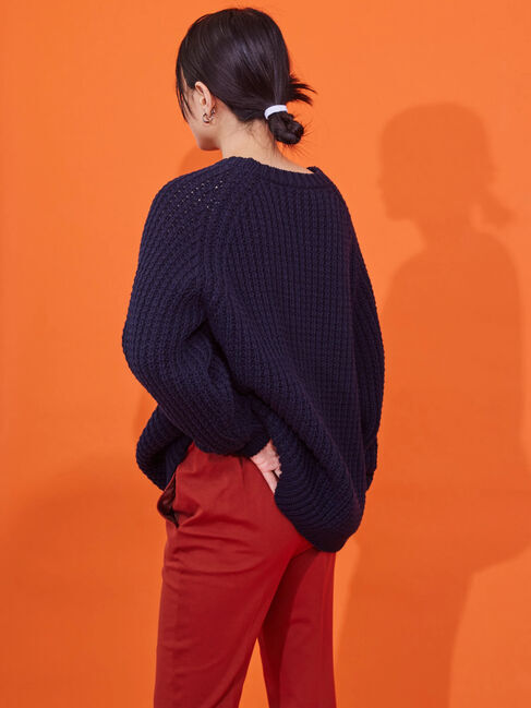  「ざっくりラグランニットプルオーバー」|ニット・セーター|