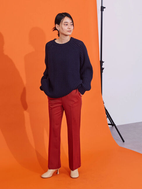  「ざっくりラグランニットプルオーバー」|ニット・セーター|