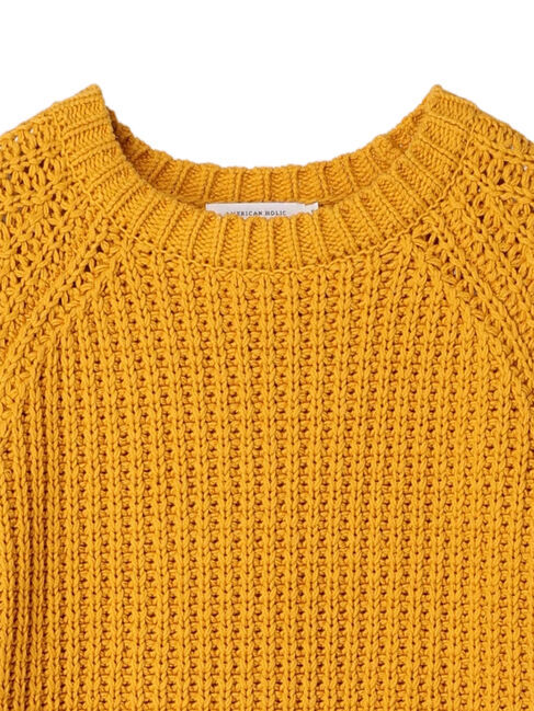  「ざっくりラグランニットプルオーバー」|ニット・セーター|