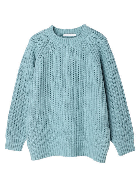  「ざっくりラグランニットプルオーバー」|ニット・セーター|