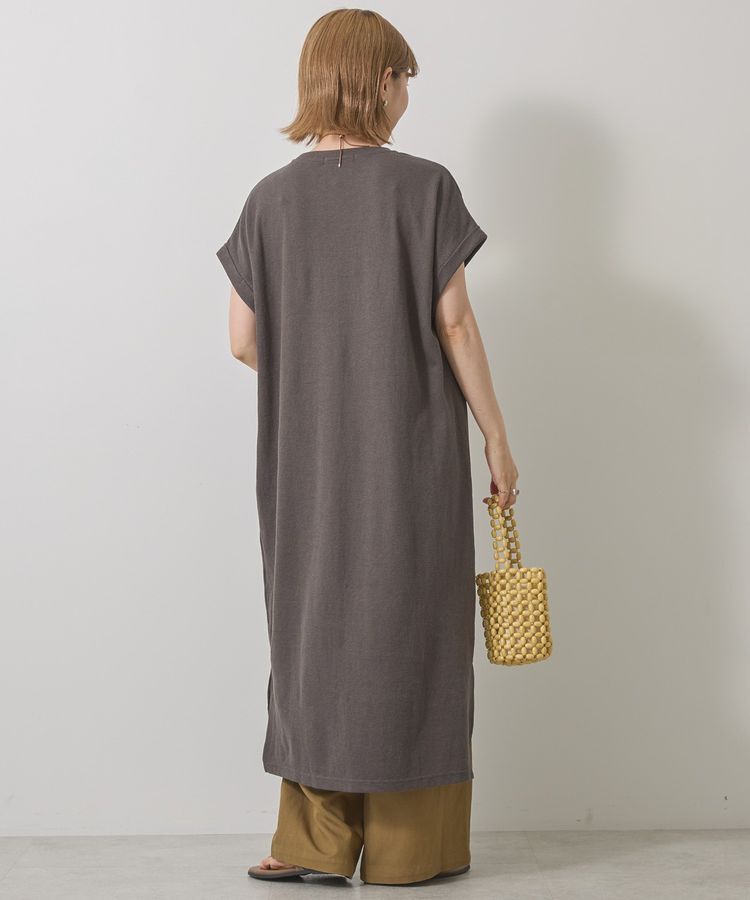 AMERICAN HOLIC「ワッフルサイドスリット半袖ワンピース」|ワンピース|