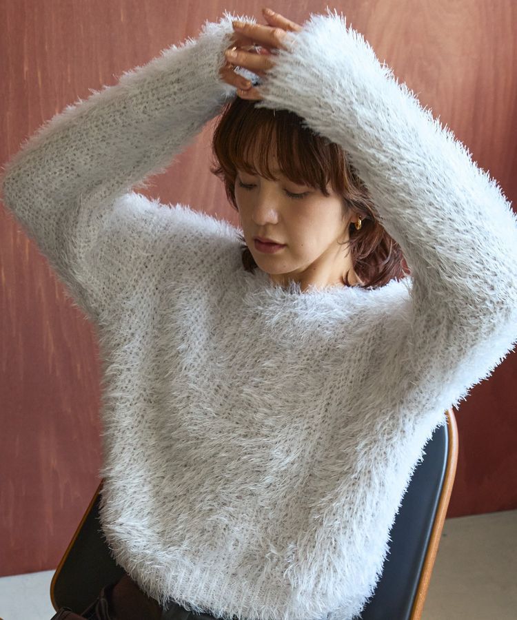 AMERICAN HOLIC「シャギーニットプルオーバー」|ニット・セーター|