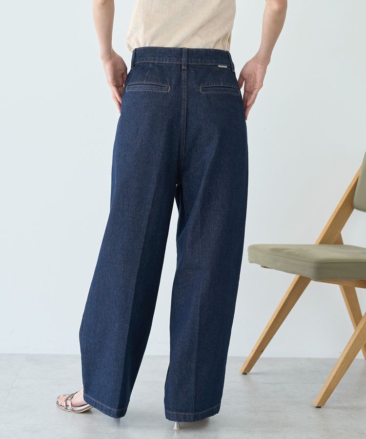 AMERICAN HOLIC「タックワイドデニム」|デニム|