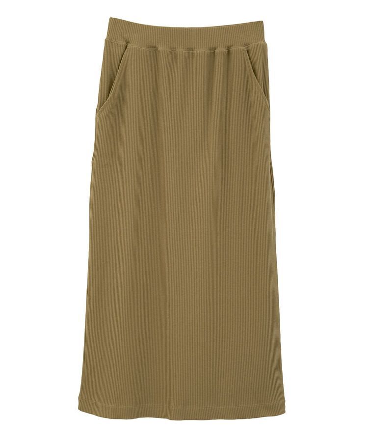 AMERICAN HOLIC「針抜きリブナロースカート」|タイト|