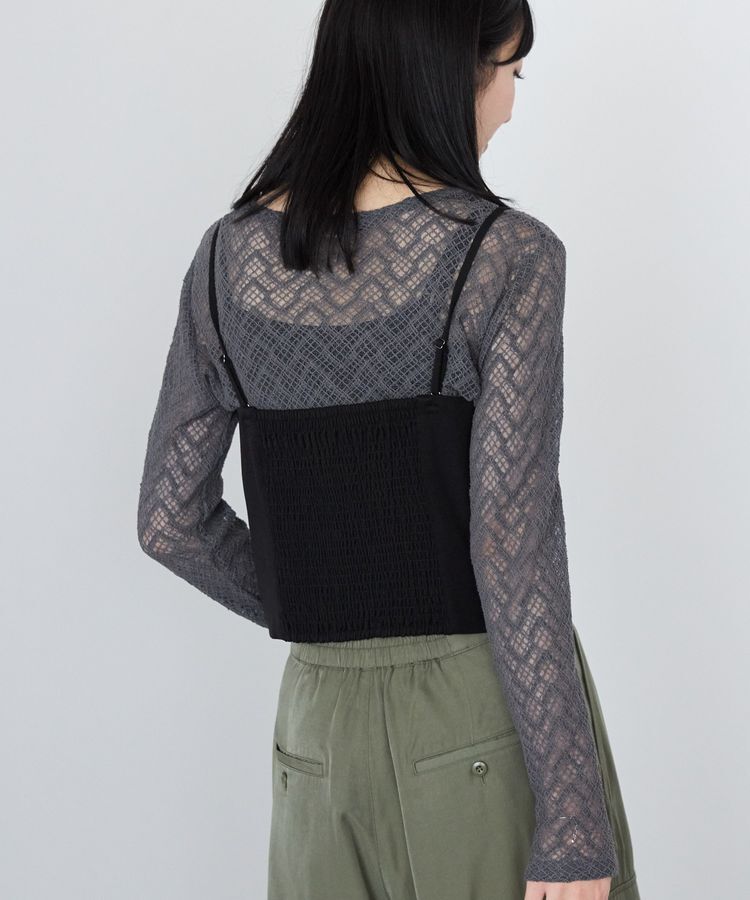 AMERICAN HOLIC「レース長袖プルオーバー」|Tシャツ・カットソー|