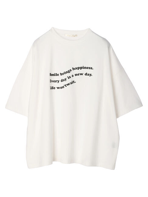  「・Petit Fleur ウェーブロゴptTシャツ」|Tシャツ・カットソー|