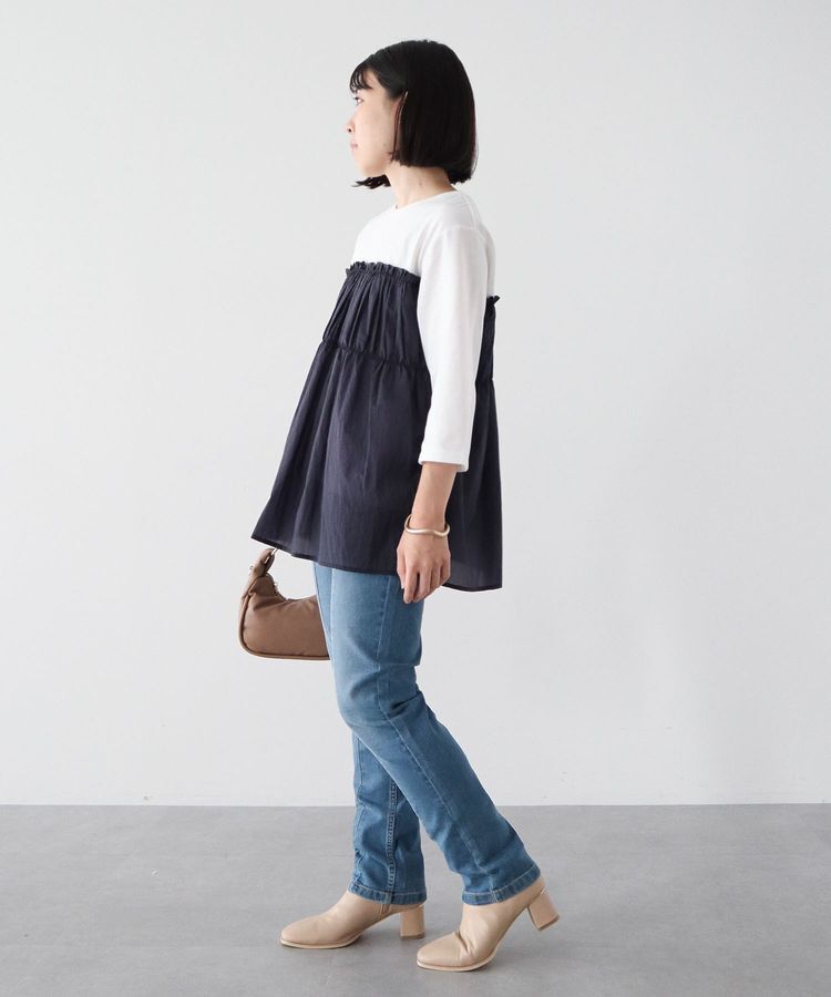 Green Parks「GUMストレッチデニム センター切替テーパードパンツ」|その他|