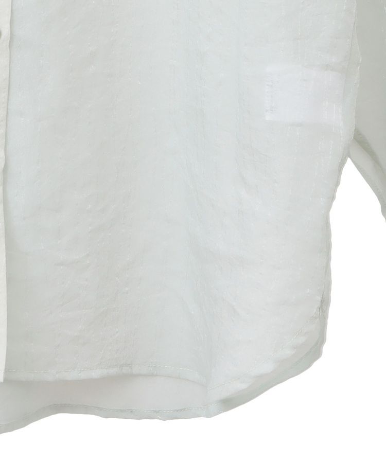 Green Parks「・ELENCARE DUE ラメシアー長袖シャツ」|シャツ・ブラウス|