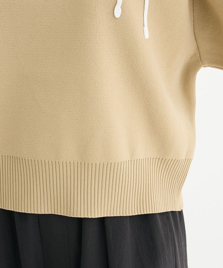 Green Parks「・ELENCARE DUE ライン刺繍5分袖ニット」|ニット・セーター|