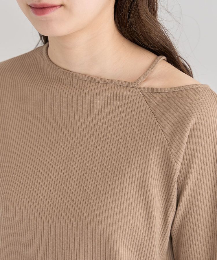 Green Parks「5分袖テレコリブプルオーバー」|Tシャツ・カットソー|