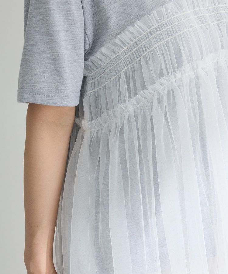 Green Parks「・ELENCARE DUE チュールドッキングTEE」|Tシャツ・カットソー|