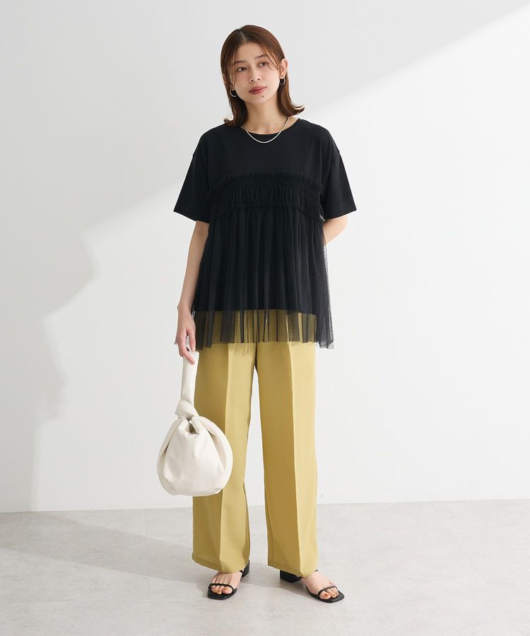 Green Parks「・ELENCARE DUE チュールドッキングTEE」|Tシャツ・カットソー|