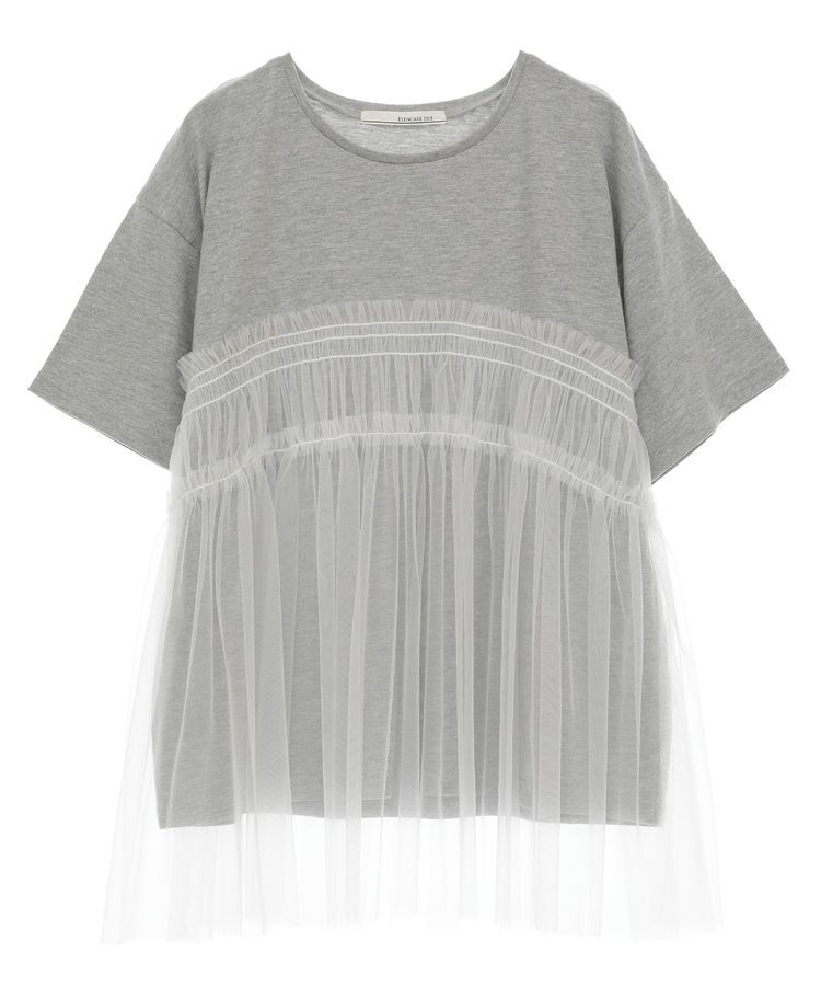 Green Parks「・ELENCARE DUE チュールドッキングTEE」|Tシャツ・カットソー|